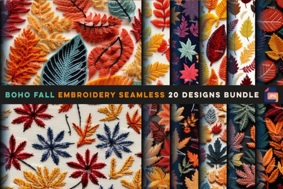 Boho Fall Embroidery Seamless: A Designer’s Review for Small Business Merch