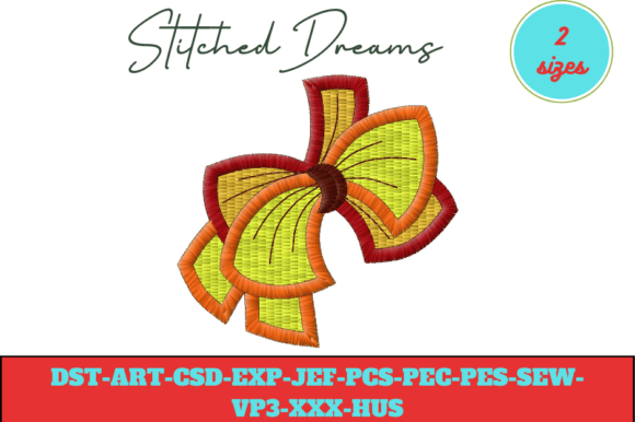 Bow Digital Embroidery Designs