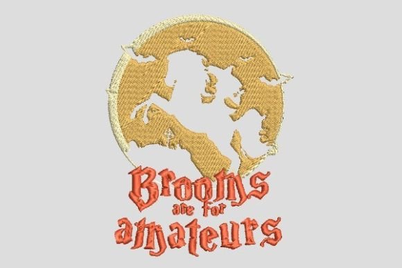 Brooms Are for Amateurs Halloween Embroidery Review
