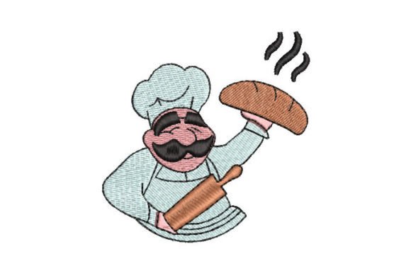 Chef with Bread Embroidery Design Review