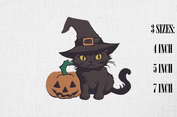 Cute Black Cat Halloween Embroidery 4 Review
