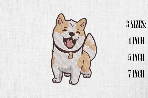 Cute Kawaii Akita Dog Embroidery Design Review