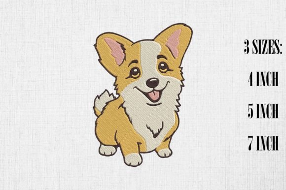 Cute Kawaii Corgi Embroidery Design Review