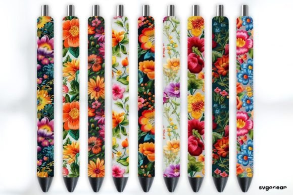 Embroidery Flowers Pen Wraps Sublimation Review