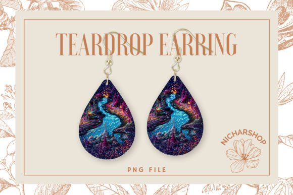 Fantasy Embroidery Teardrop Earring1 Review