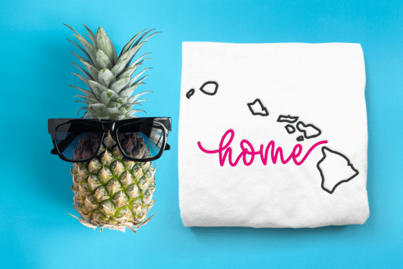 Hawaii Home State Outline Embroidery Review