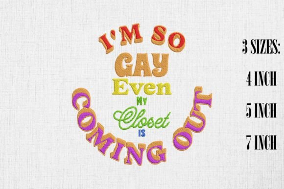 I m So Gay LGBT Funny Quote Embroidery Review
