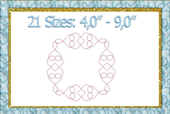 Swirl Quilt Block Embroidery